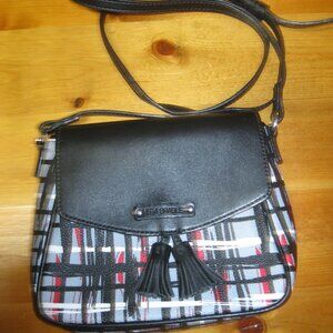 Vera Bradley Cross Body Purse with tassles , adjustible strap & inside pocket